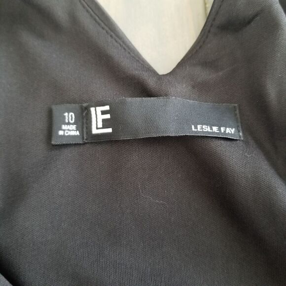 Leslie Fay layered abstract evening dress size 10 - Picture 12 of 13